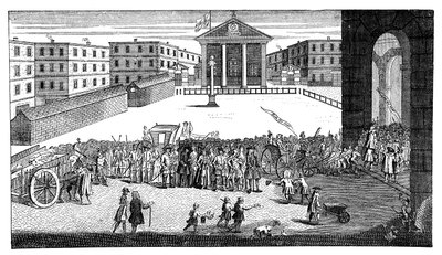 リッチズグローリー：またはコベントガーデン、1732年に彼の勝利のエントリ。 作： William Hogarth