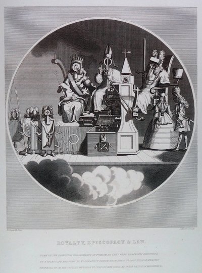 王権・司教権・法律 作： William Hogarth