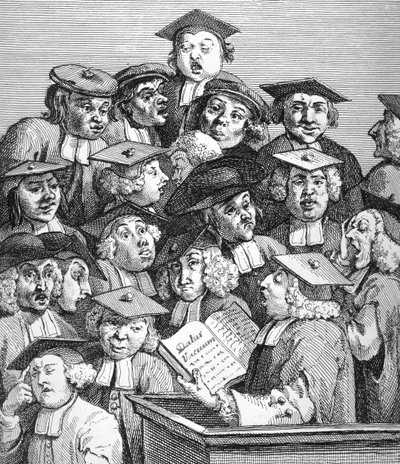 1736-37年1月20日の講義での奨学生 作： William Hogarth