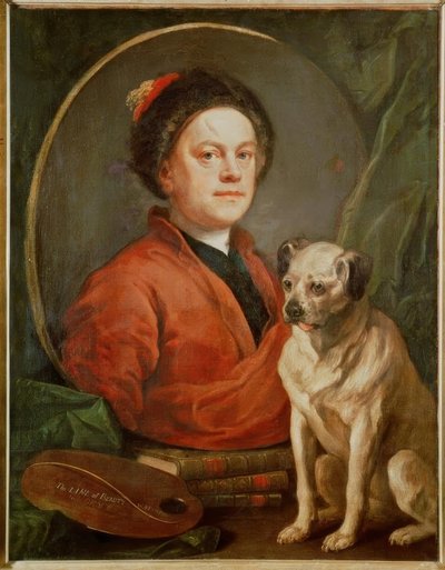 自画像 作： William Hogarth
