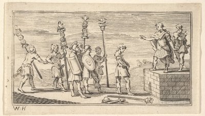 恥ずべき解任ジョンビーバー、1725年後の1725年、ローマ軍の罰。 作： William Hogarth
