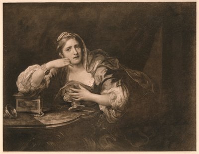 ギスカルドの心を嘆くシギスムンダ、1759 作： William Hogarth