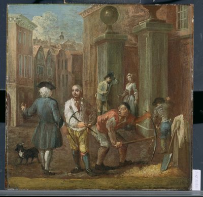 救世主に署名する、1725年頃 作： William Hogarth