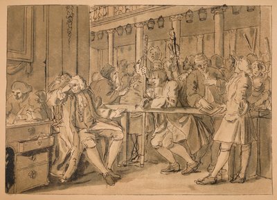 産業とアイドルのスケッチ-プレートX、1747 作： William Hogarth