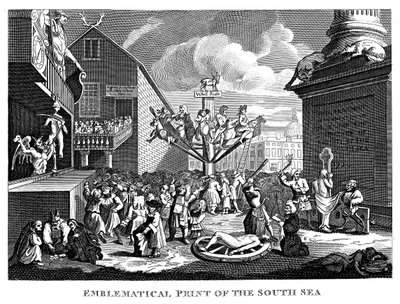南海の泡、1721年 作： William Hogarth