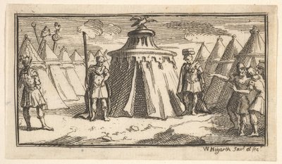 1725年以降、軍事ベルトまたはガードルジョンビーバーを奪う、17ローマ軍の罰。 作： William Hogarth
