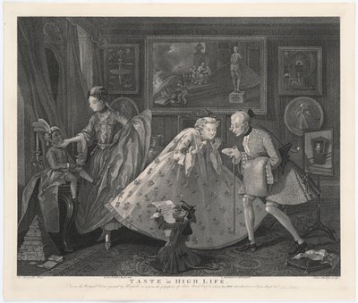 サミュエルフィリップスによって刻まれたハイライフの味、1808 作： William Hogarth