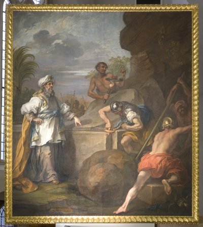 セント・メアリー・レッドクリフの祭壇画（左のパネル 作： William Hogarth