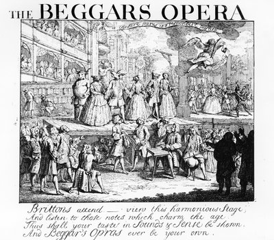乞食のオペラバーレスク、1728 作： William Hogarth