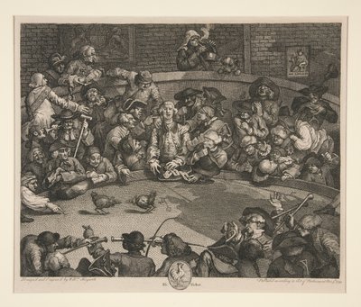 コックファイト 作： William Hogarth