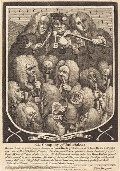 アンダーテイカーの会社 作： William Hogarth