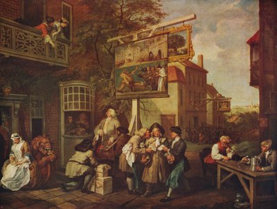 選挙：投票のためのキャンバス、1754-1755、c1915 作： William Hogarth