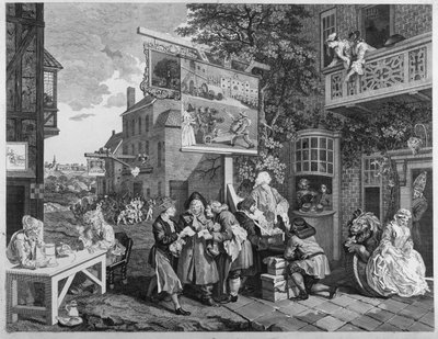 選挙II：投票のためのキャンバス、Charles Grignion（1717-1810）1757（1997も参照） 作： William Hogarth