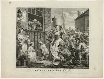 激昂したミュージシャン 作： William Hogarth