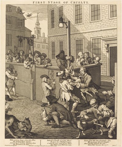 残酷の第一段階 作： William Hogarth