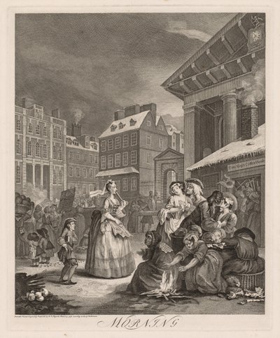 一日の四時：朝 作： William Hogarth