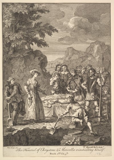 Chrystom＆Marcellaの葬儀は、1756年以降、「Don ...の6つのイラスト」を正当化しました。 作： William Hogarth