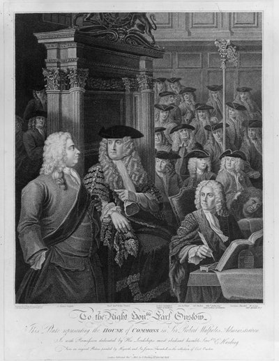 ウォルポール政権下院、1803年公開 作： William Hogarth