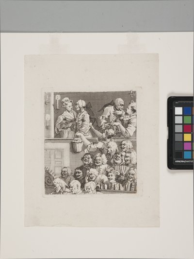 Naurava yleisö (etsaus ja kaiverrus) 作： William Hogarth