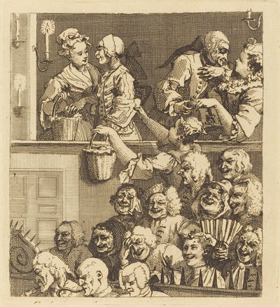 笑う観客 作： William Hogarth