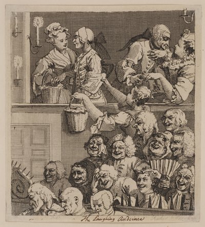 笑う聴衆 作： William Hogarth