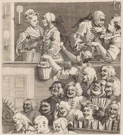 笑う聴衆-笑う聴衆1733 作： William Hogarth