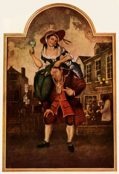 いたずらの積荷を持つ男」18世紀、1943年。   作： William Hogarth