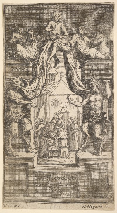 新しい変身：Frontispiece、Vol.1、1724。 作： William Hogarth