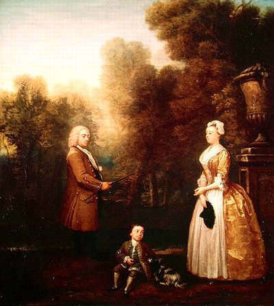 パスカル家」（油彩・キャンバス） 作： William Hogarth