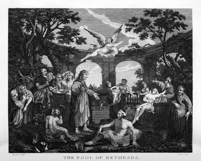ウィリアム・ホガースによる「ベテスダの池 作： William Hogarth