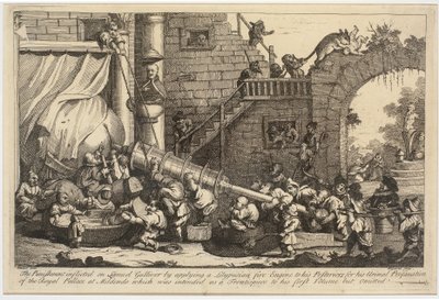 レムエル・ガリバーに課せられた罰 作： William Hogarth