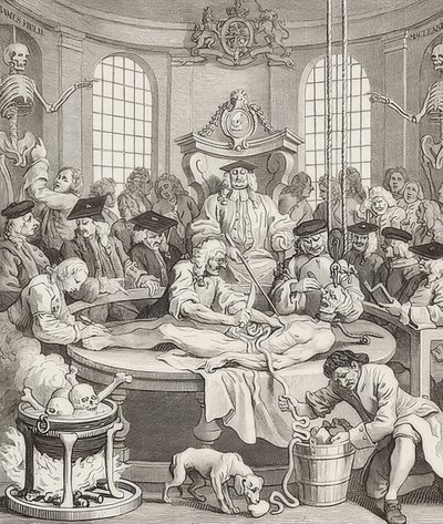 虐待の報い。 From：残酷な四段階-残酷な四段階。 1751 作： William Hogarth