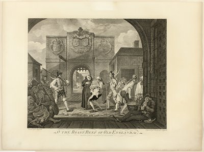 オールドイングランドのローストビーフ 作： William Hogarth