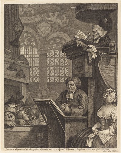 眠れる会衆 作： William Hogarth