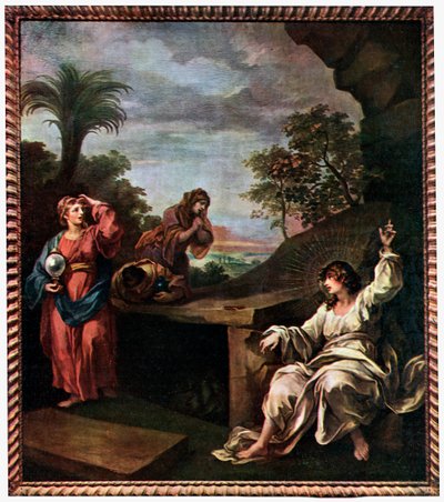 墓の3人のマリア、18世紀1910年。 作： William Hogarth
