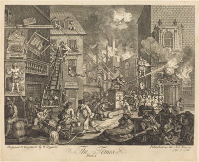 タイムズ、pl.1 作： William Hogarth