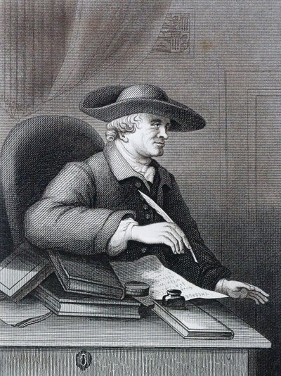 トーマス・モレル (1703 1784) イギリスの脚本家、古典学者 by ウィリアム・ホガース 作： William Hogarth