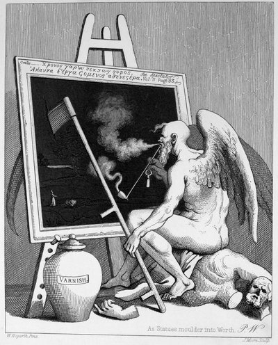 写真を喫煙する時間 作： William Hogarth