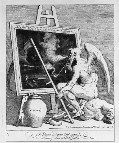 写真を吸う時間、1761 作： William Hogarth