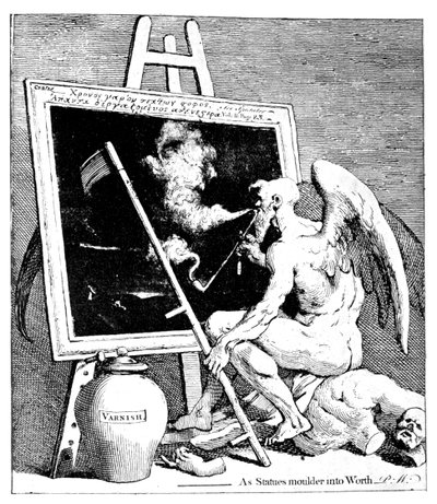 写真を吸う時間、1761 作： William Hogarth