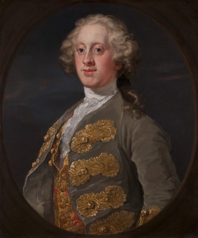ハーティントン侯爵（後の第4代デボンシャー公爵）ウィリアム・カヴェンディッシュ、1741年。 作： William Hogarth