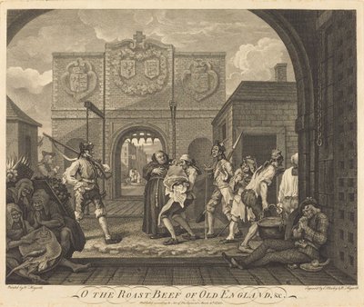 カレーの門、またはオールド イングランドのロースト ビーフ 作： William Hogarth and Charles Mosley