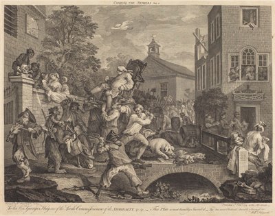 メンバーの議長 作： William Hogarth and Francois Antoine Aveline