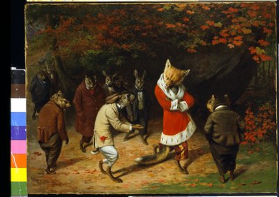 陛下の受け取り（キャンバスに油彩） 作： William Holbrook Beard