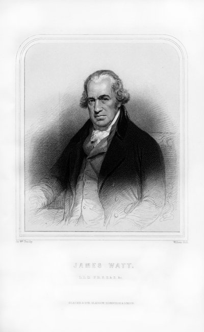 ジェームズワット、スコットランドの発明家兼エンジニア、1870年 作： William Holl