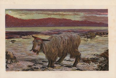 スケープゴート（カラーリトグラフ） 作： William Holman (after) Hunt