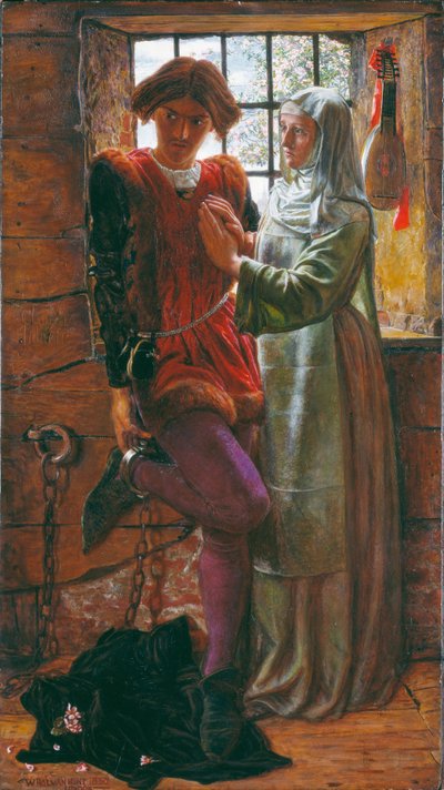 クラウディオとイザベラ 作： William Holman Hunt