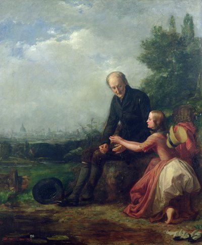 リトルネルと彼女の祖父 作： William Holman Hunt