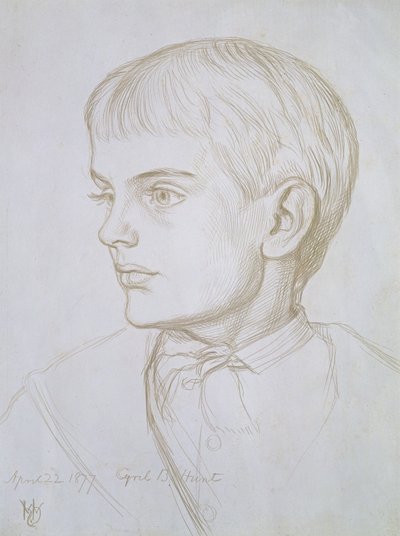 息子のキリル、1877年 作： William Holman Hunt