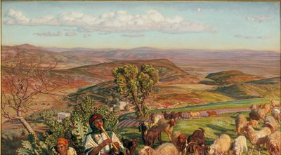 ナザレの高台から見たエスドレロンの平原、1876年 作： William Holman Hunt